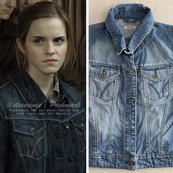 Topshop Jackets & Blazers - Topshop moto Denim Jacket ALT ASO Hermione Granger